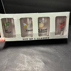 4 animal print glasses